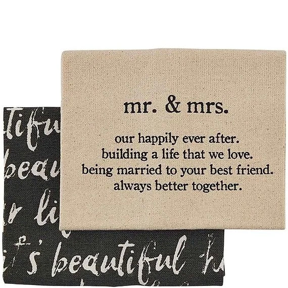 Mr. and Mrs. Wedding Towel Set