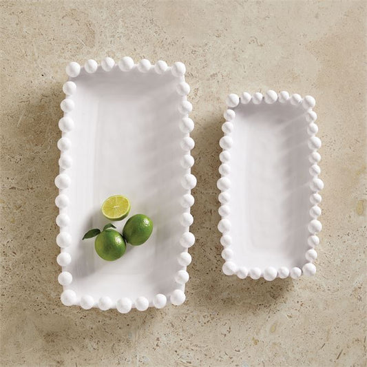 White Dotted Platter