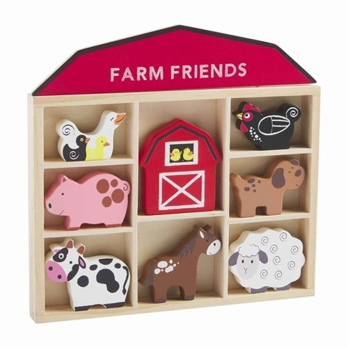 Wood Farm Friends Toy Set