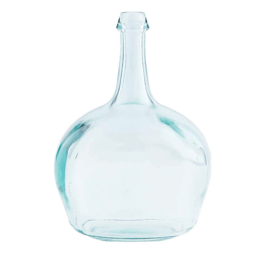 Clear Bottleneck Glass Vase
